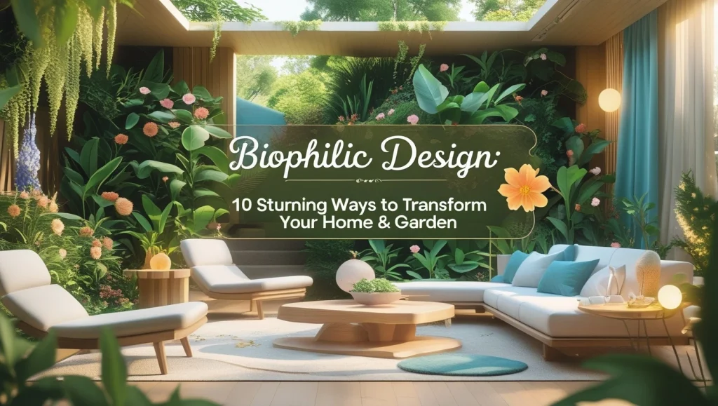 biophilic design, wellness home trends, nature-inspired interiors, sustainable home design, grow-your-own garden